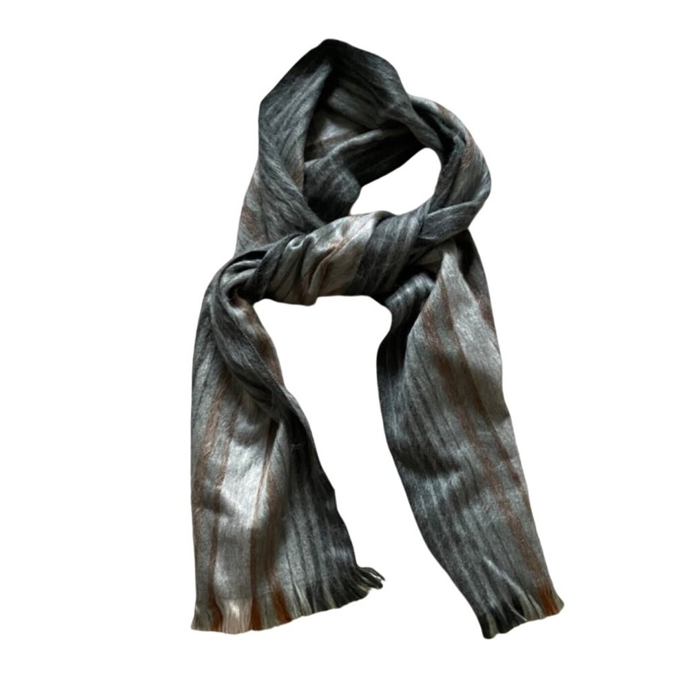 Winterbourne Alpaca & Acrylic Scarf handmade Ecuador 72"